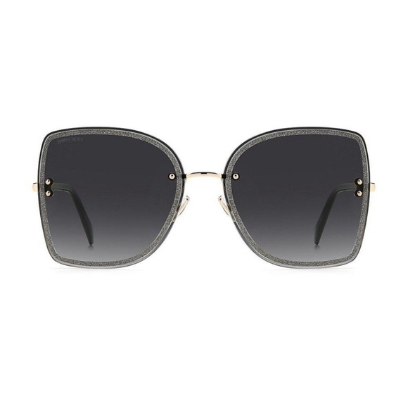 Jimmy Choo LETI/S 2M2 Black Gold Glitter
Women Sunglasses Authentic New - Picture 4 of 15